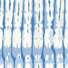 Tissu de Georgette en soie imprimé à motifs numérique personnalisé (XF-0009)